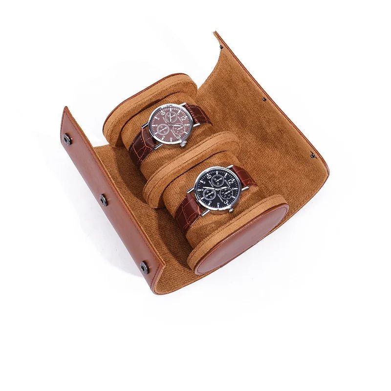 Nomad Leather Double Watch Roll - WatchMatic