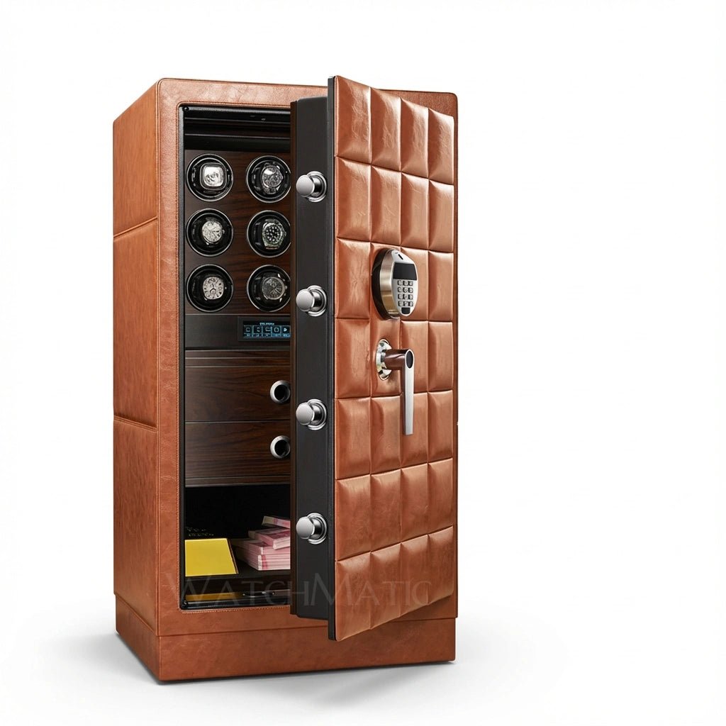 WatchMatic SecureSpin Vault 9 - Watch Winder Safe Box - WatchMatic